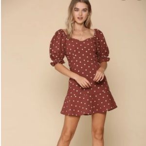 By Together | polka dot puff sleeve dress